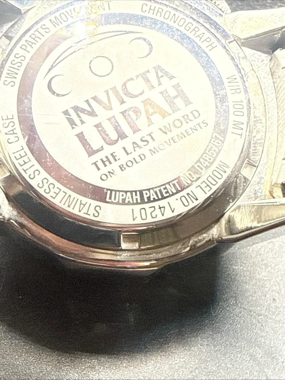 Invicta Lupah 14201 chronograph watch  Blue Dial New Battery